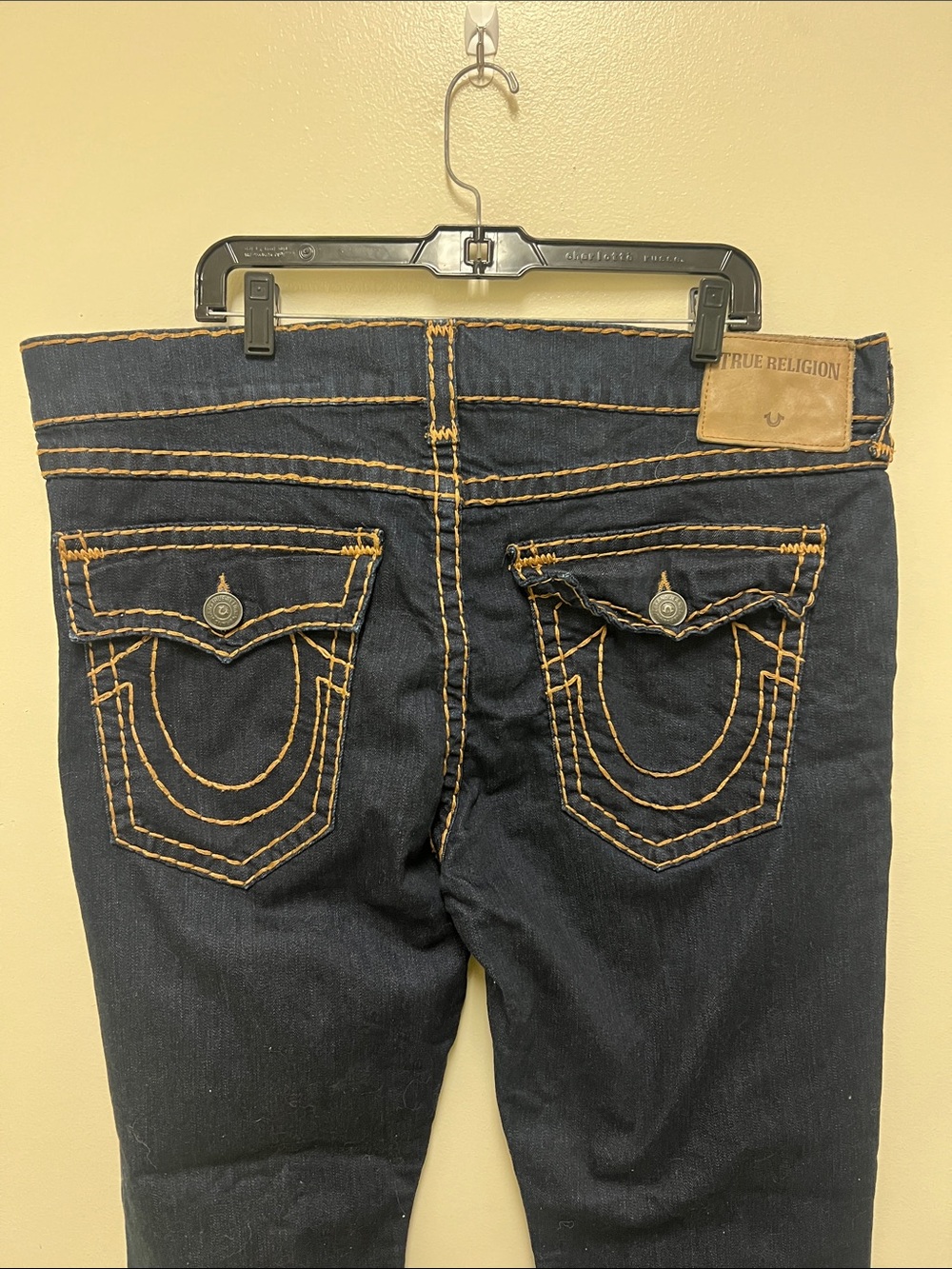 True Religion Dark Straight Leg Jeans - Picture 4 of 7